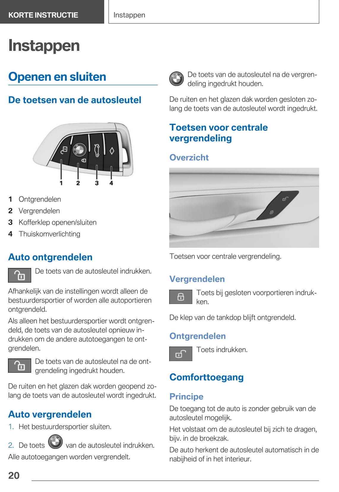 2020 BMW 7 Series Owner's Manual | Dutch