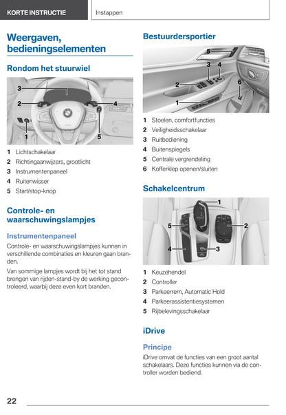 2020 BMW 7 Series Owner's Manual | Dutch