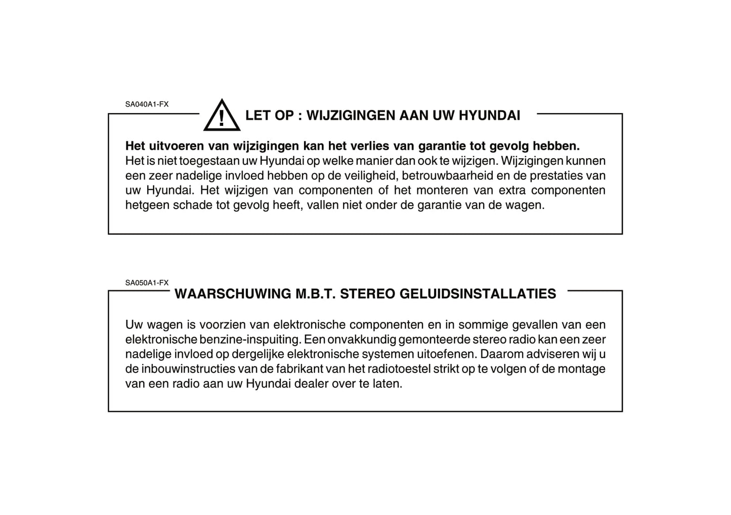 2006-2007 Hyundai Matrix Gebruikershandleiding | Nederlands