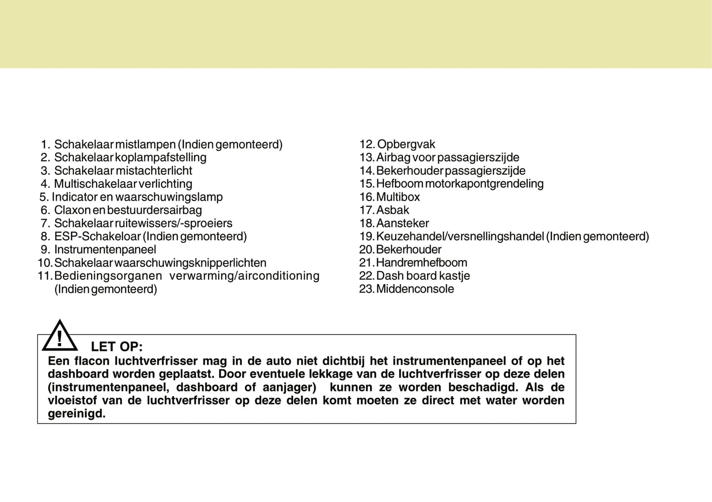 2006-2007 Hyundai Matrix Gebruikershandleiding | Nederlands