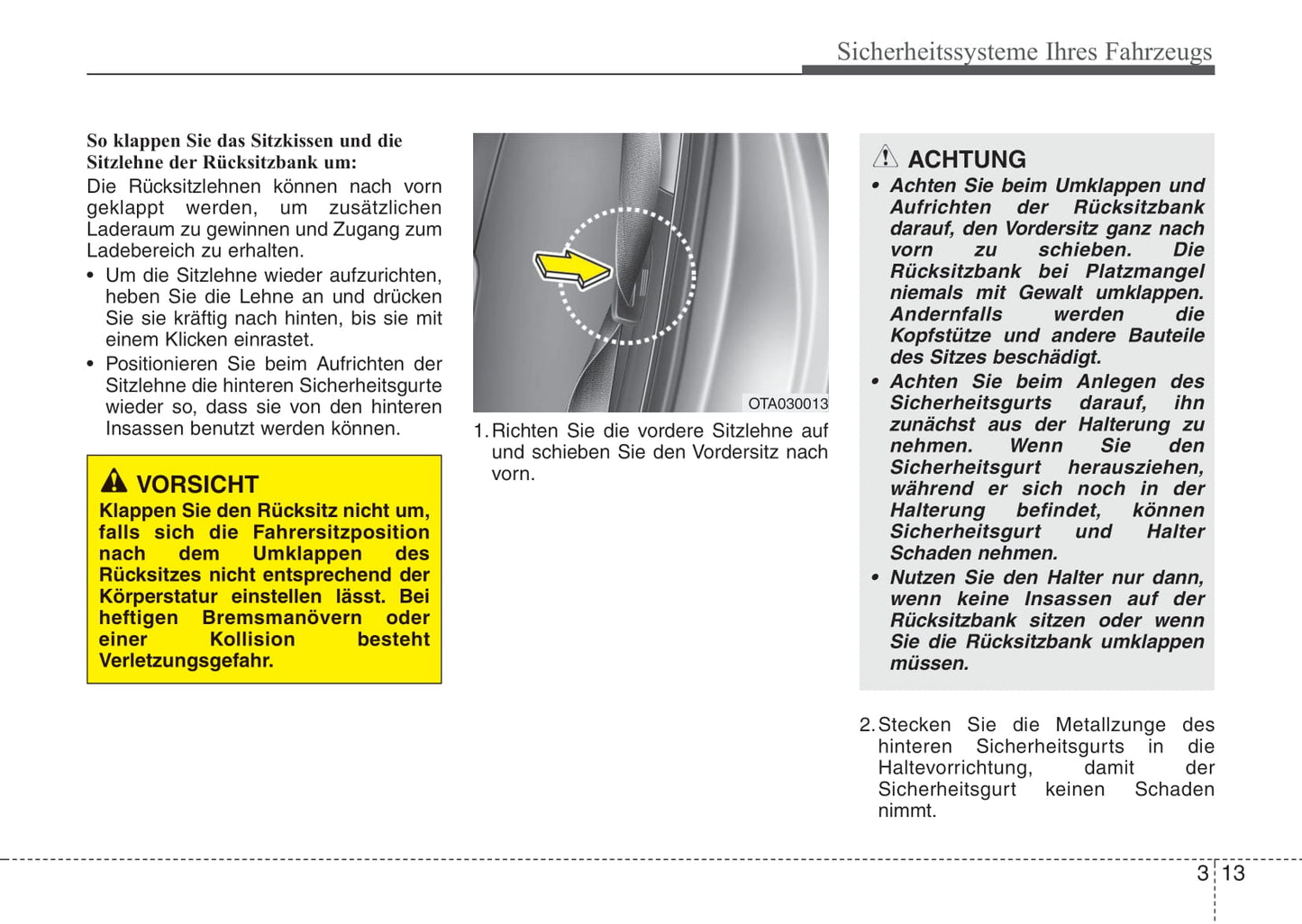 2011-2014 Kia Picanto Manuel du propriétaire | Allemand