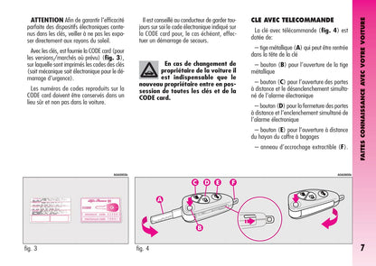 2007-2011 Alfa Romeo GT Owner's Manual | French