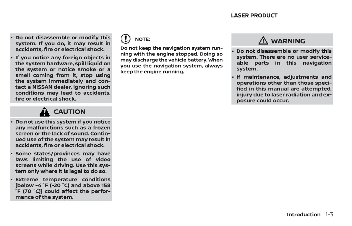 Nissan Navigation System Owner's Manual 2020