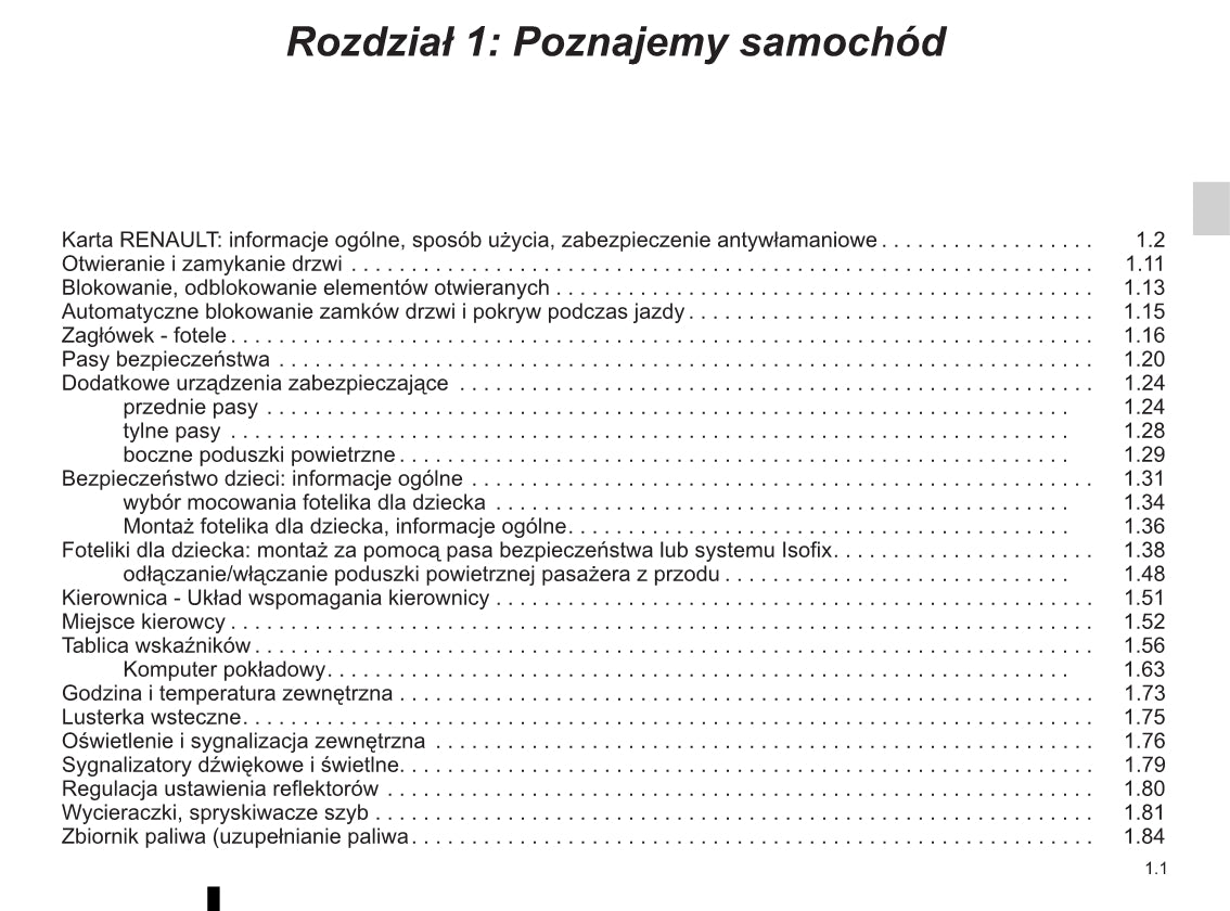 2012-2016 Renault Clio Manuel du propriétaire | Polonais