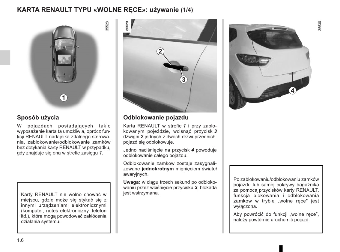 2012-2016 Renault Clio Manuel du propriétaire | Polonais