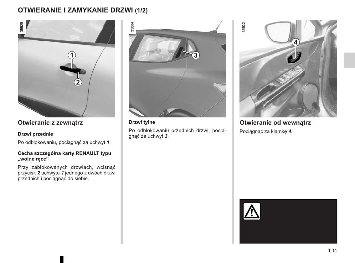 2012-2016 Renault Clio Manuel du propriétaire | Polonais