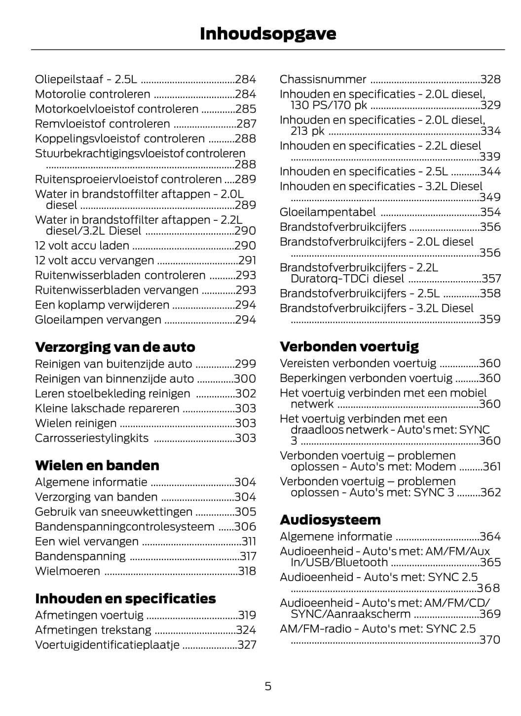 2019-2020 Ford Ranger Gebruikershandleiding | Nederlands