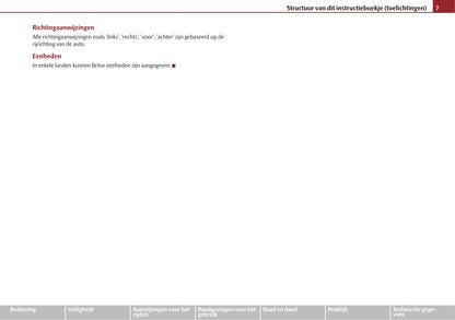 2009-2010 Skoda Roomster Owner's Manual | Dutch