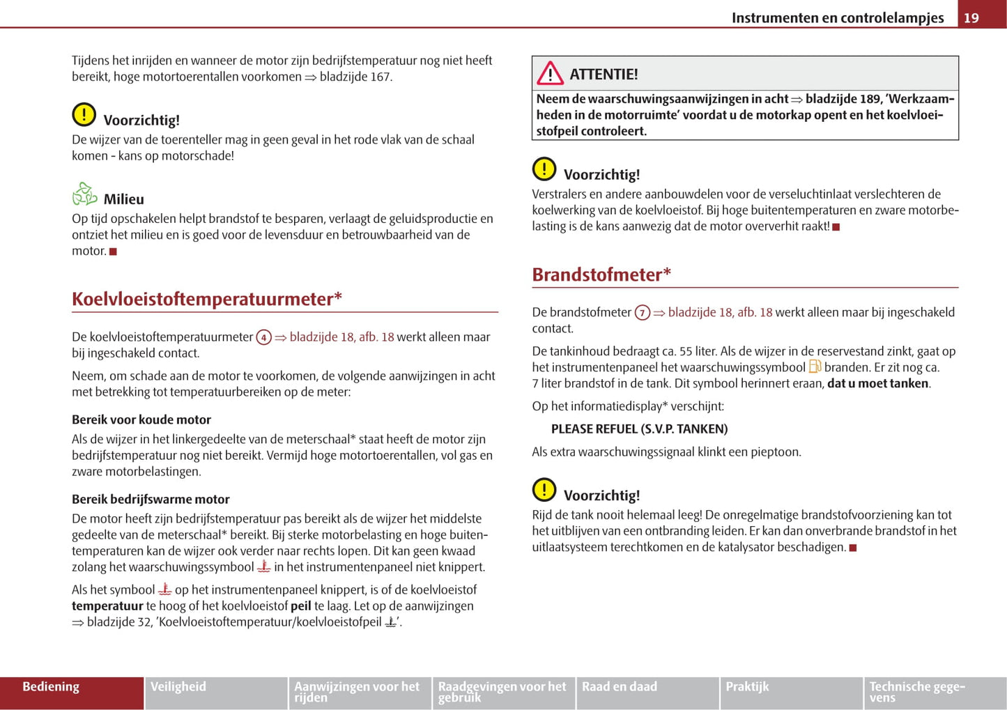 2009-2010 Skoda Roomster Owner's Manual | Dutch