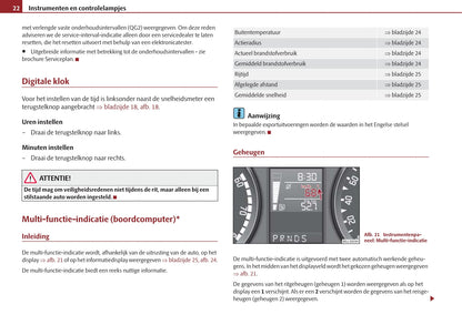 2009-2010 Skoda Roomster Owner's Manual | Dutch