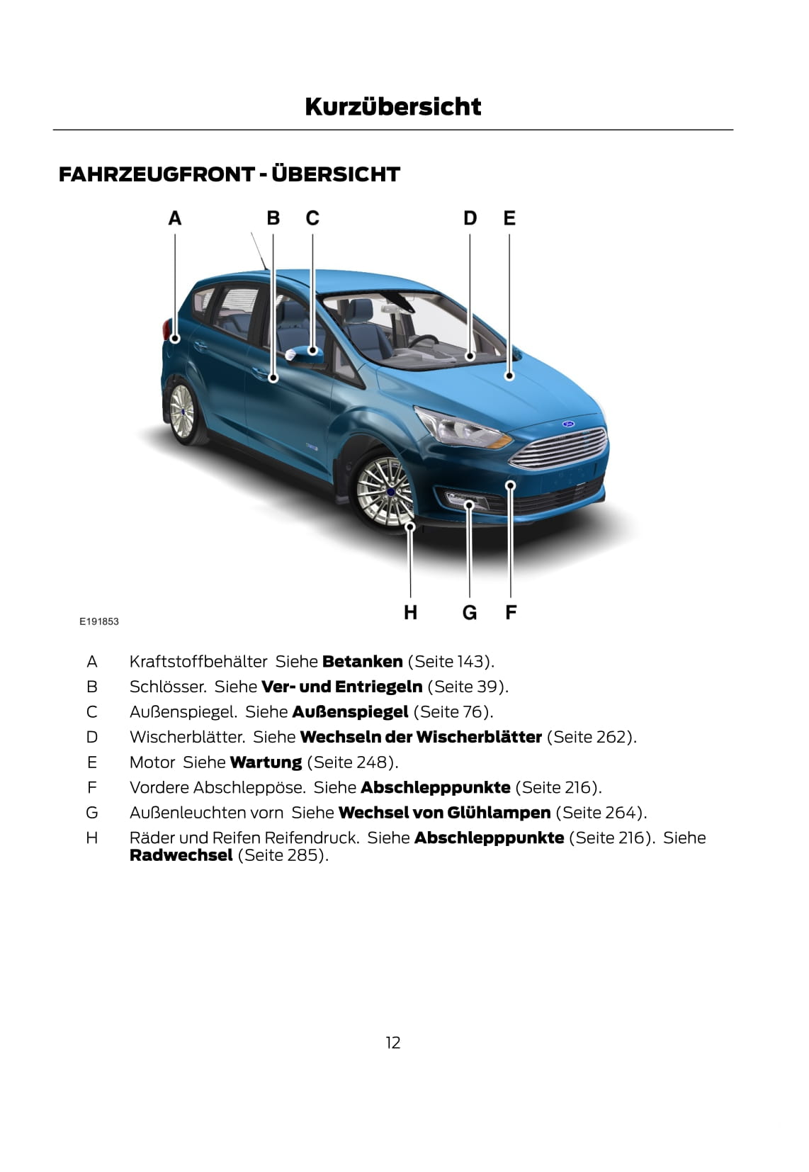 2015 Ford C-Max/Grand-C-Max Owner's Manual | German