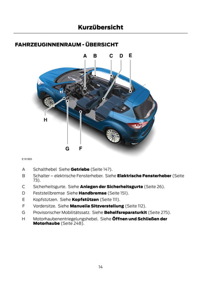 2015 Ford C-Max/Grand-C-Max Owner's Manual | German