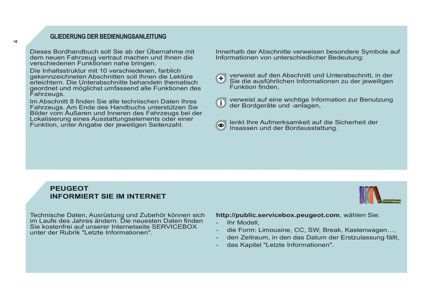 2011-2012 Peugeot Partner Tepee Bedienungsanleitung | Deutsch