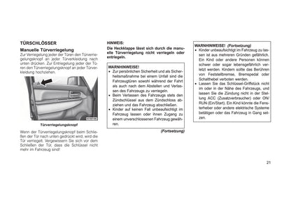 2011-2012 Jeep Cherokee Owner's Manual | German