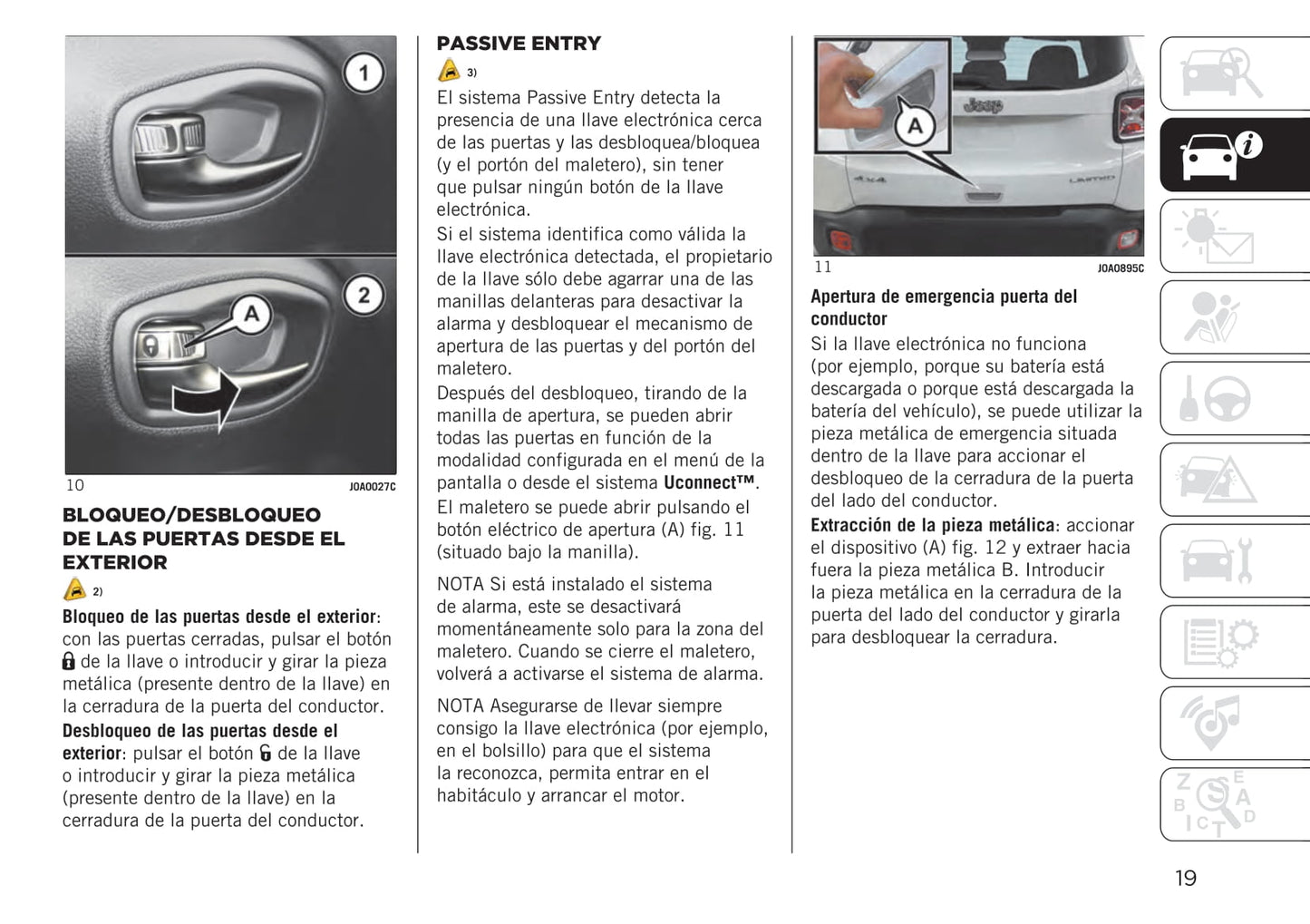 2020-2021 Jeep Renegade Owner's Manual | Spanish