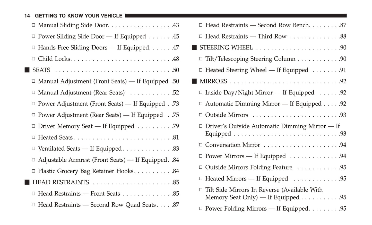 2019 Chrysler Pacifica Owner's Manual | English