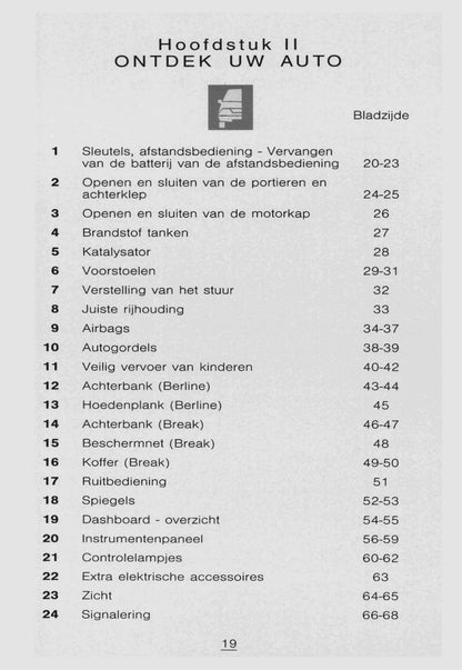 1998-1999 Citroën Xantia Gebruikershandleiding | Nederlands