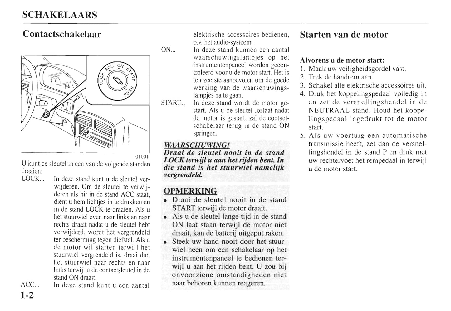 1997-1998 Kia Sportage Gebruikershandleiding | Nederlands