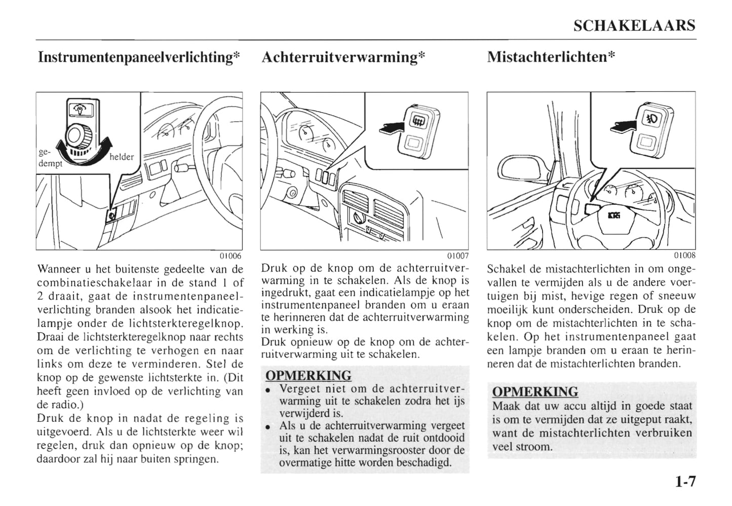 1997-1998 Kia Sportage Gebruikershandleiding | Nederlands