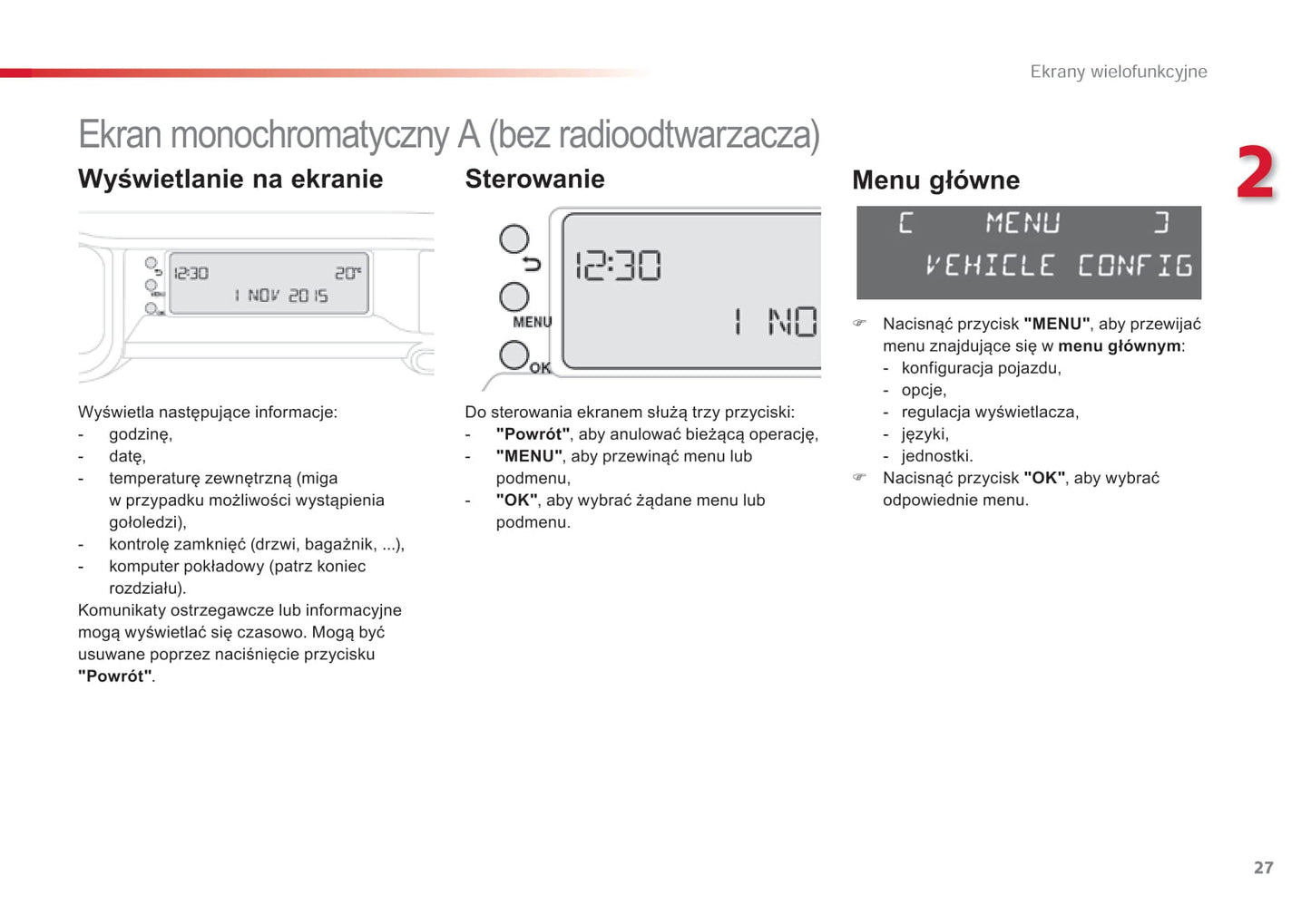 2013-2019 Citroën C3 Picasso Manuel du propriétaire | Polonais