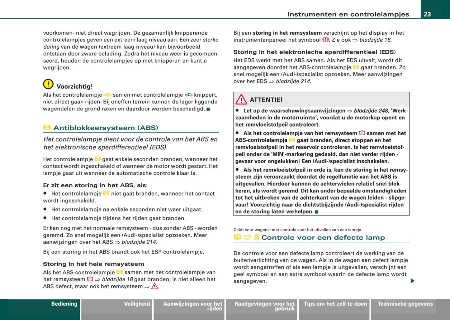 2008-2011 Audi A6 Gebruikershandleiding | Nederlands