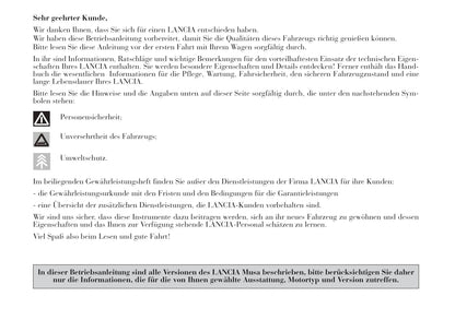 2004-2008 Lanica Musa Manuel du propriétaire | Allemand