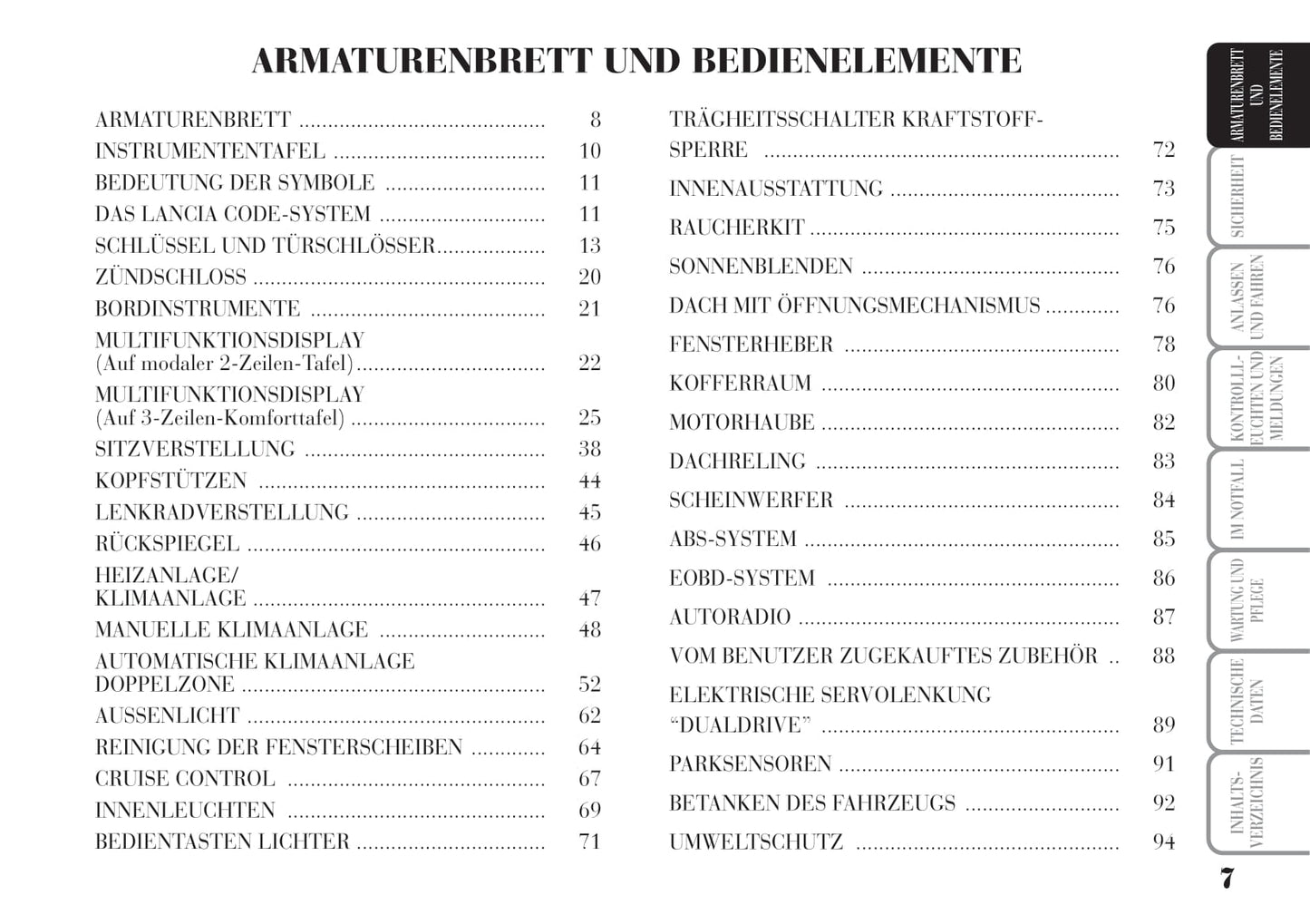 2004-2008 Lanica Musa Manuel du propriétaire | Allemand