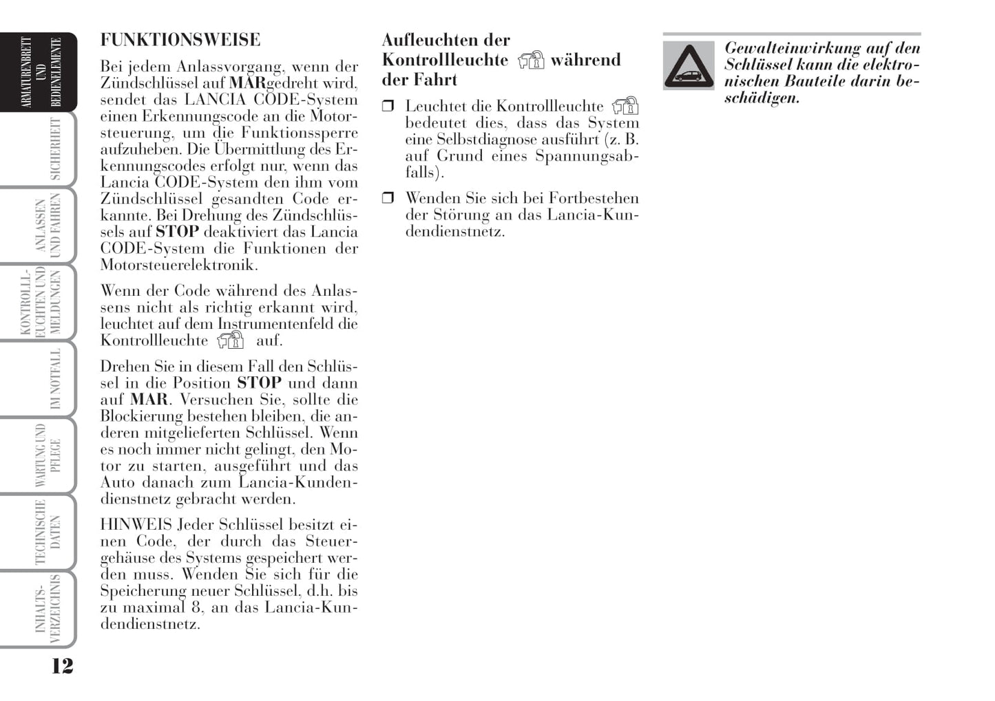 2004-2008 Lanica Musa Manuel du propriétaire | Allemand