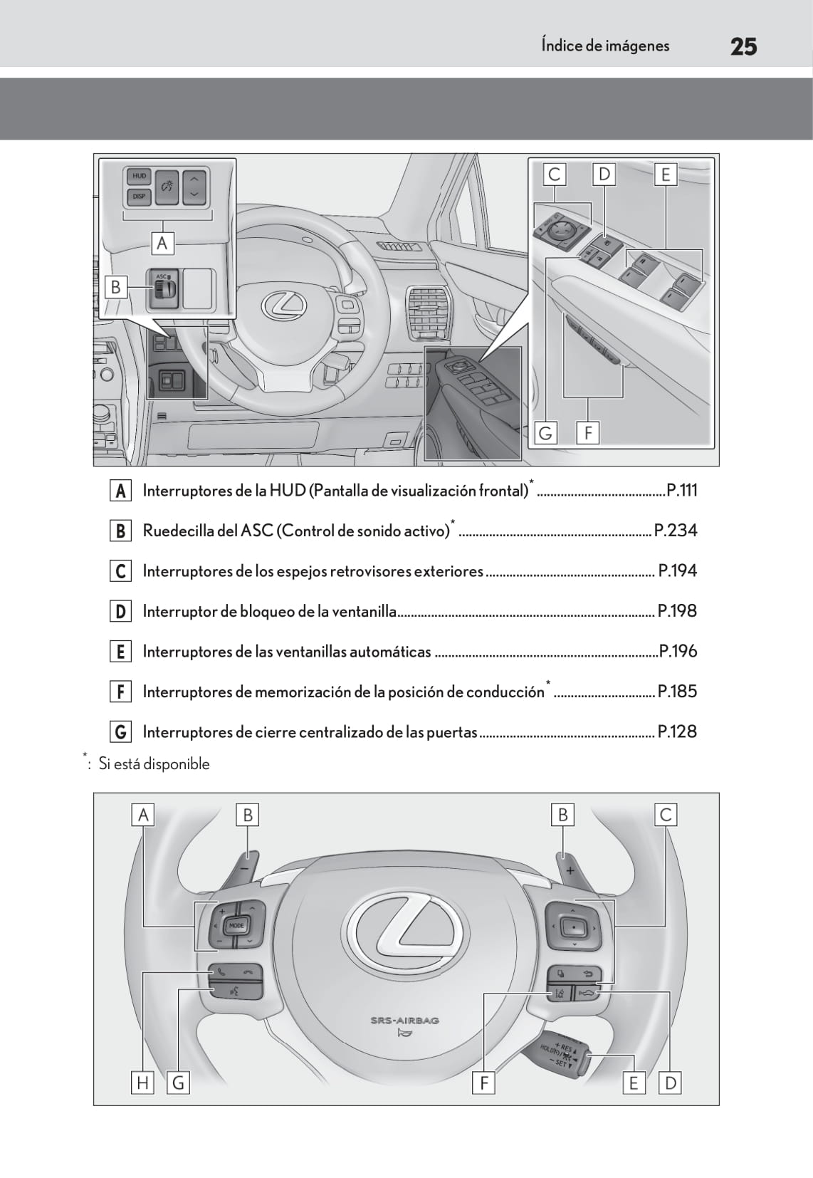 2018-2019 Lexus NX 300h Bedienungsanleitung | Spanisch