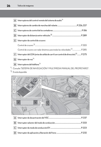 2018-2019 Lexus NX 300h Bedienungsanleitung | Spanisch