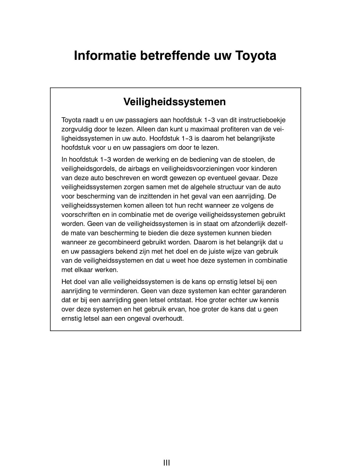 2005-2006 Toyota Yaris Gebruikershandleiding | Nederlands