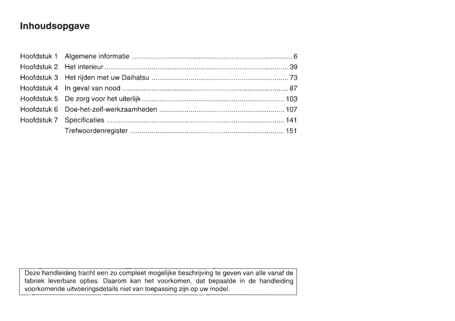 1999-2002 Daihatsu Move Gebruikershandleiding | Nederlands