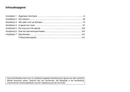 1999-2002 Daihatsu Move Gebruikershandleiding | Nederlands