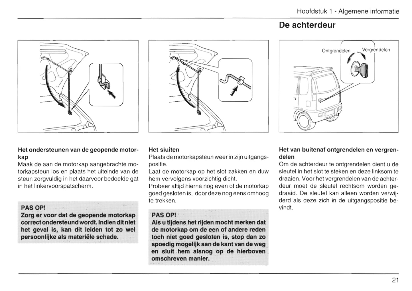 1999-2002 Daihatsu Move Gebruikershandleiding | Nederlands