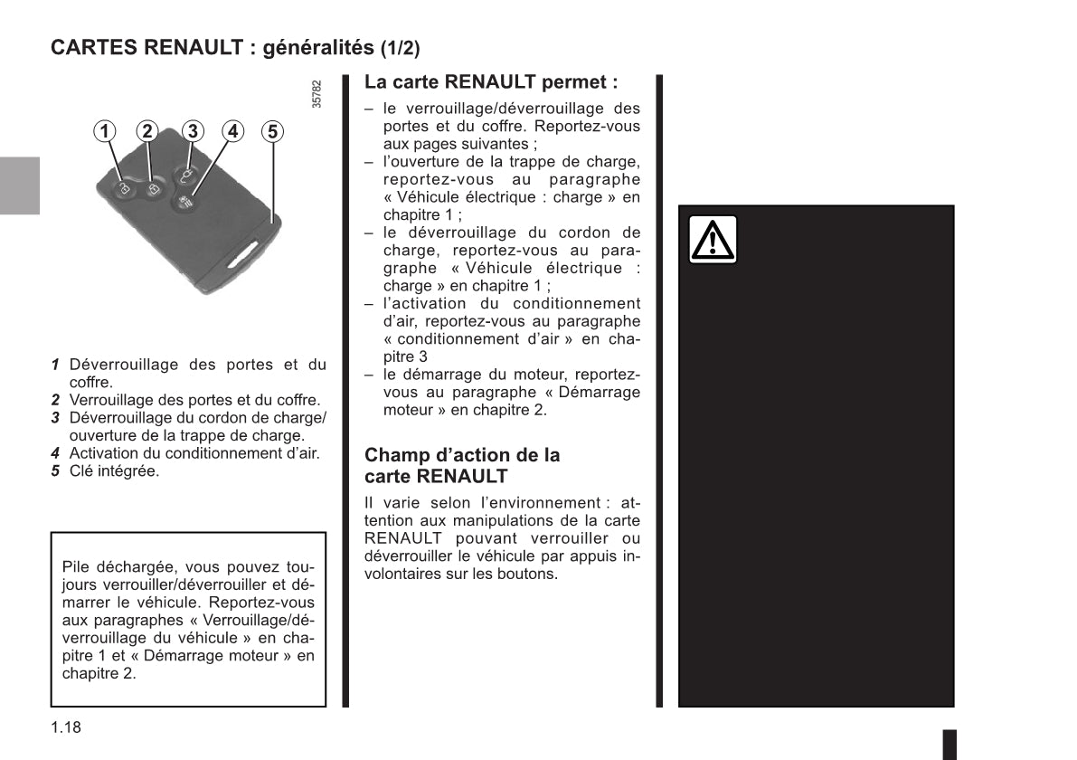 2016-2017 Renault Zoe Owner's Manual | French