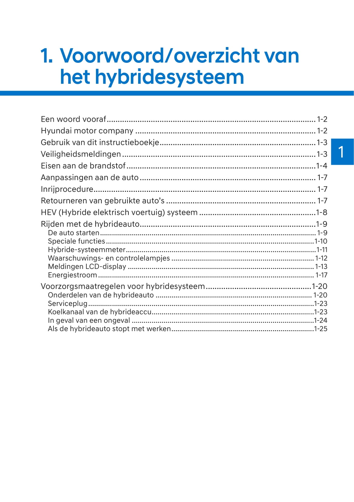 2021-2022 Hyundai Kona Hybrid Owner's Manual | Dutch