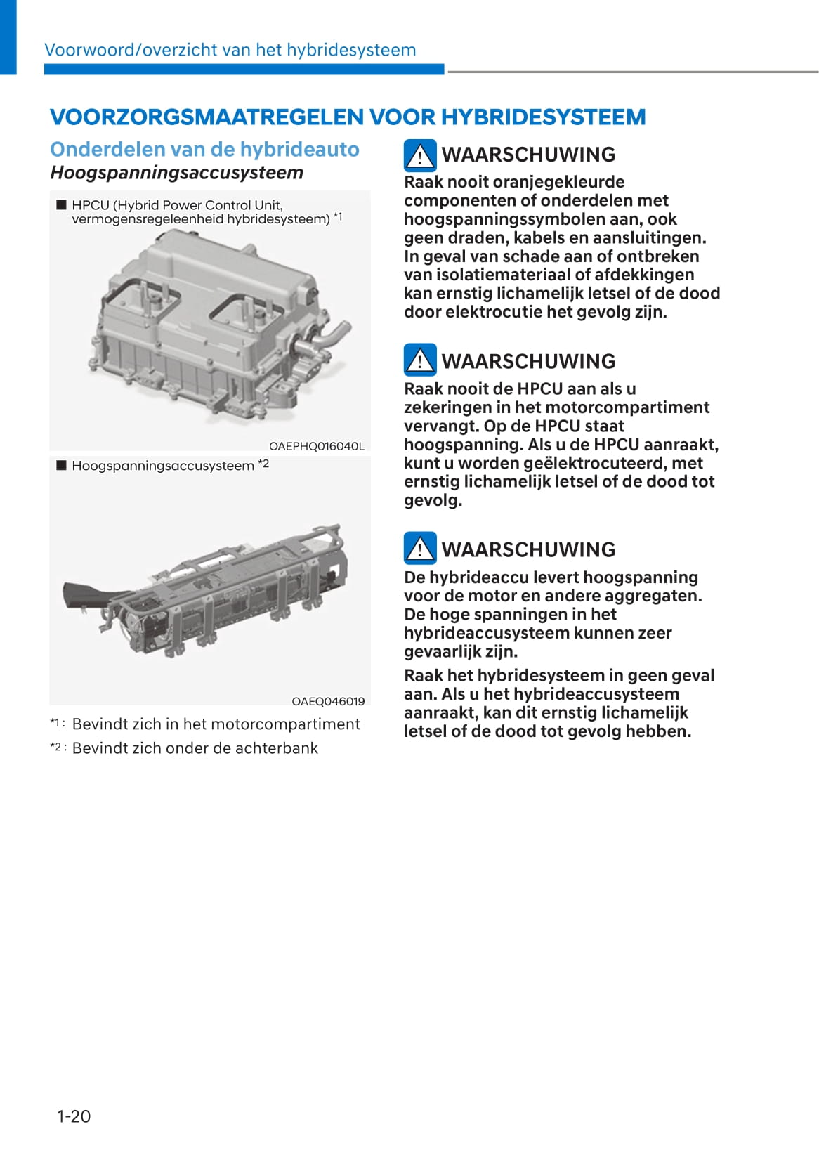 2021-2022 Hyundai Kona Hybrid Owner's Manual | Dutch