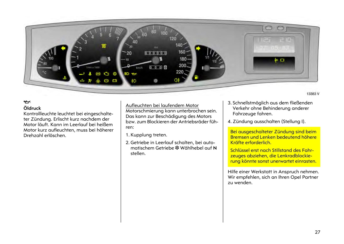 1999-2003 Opel Omega Manuel du propriétaire | Allemand