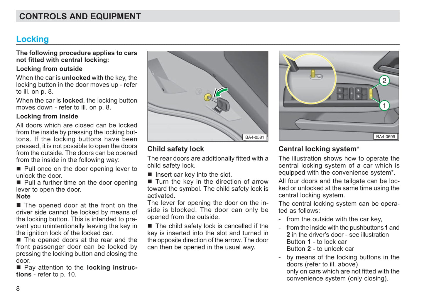 2003-2004 Skoda Octavia Owner's Manual | English