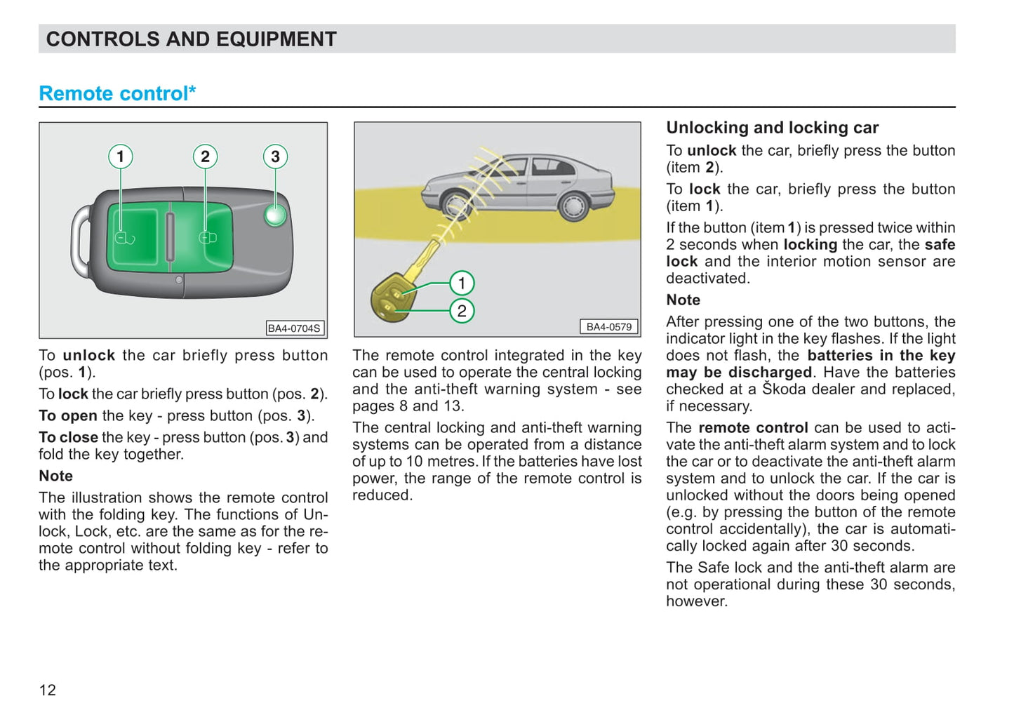 2003-2004 Skoda Octavia Owner's Manual | English