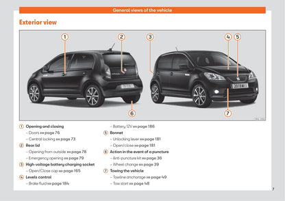 2019-2020 Seat Mii Electric Owner's Manual | English