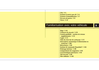 2006-2009 Kia Sorento Manuel du propriétaire | Français