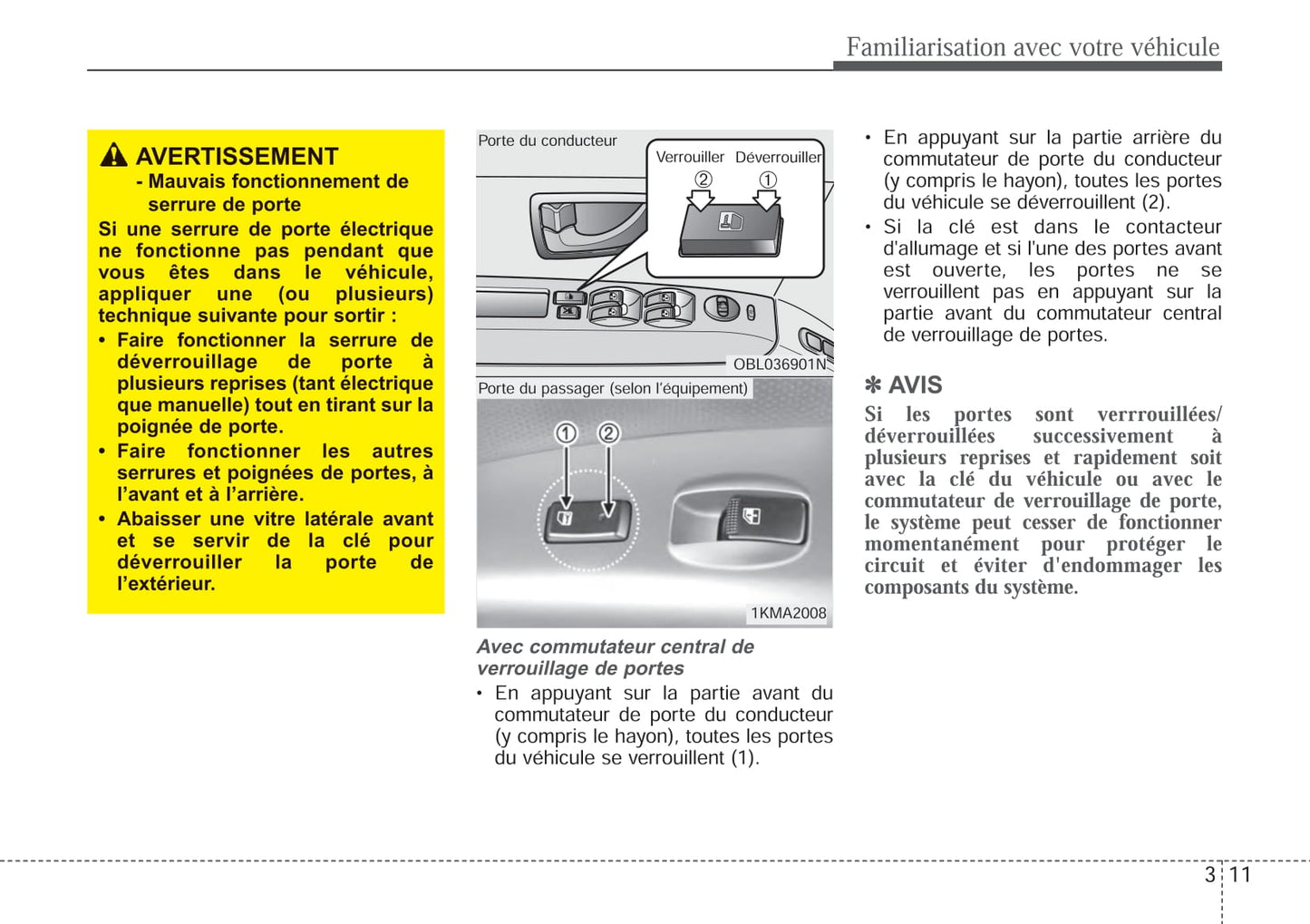 2006-2009 Kia Sorento Manuel du propriétaire | Français