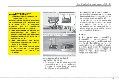 2006-2009 Kia Sorento Manuel du propriétaire | Français