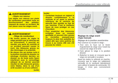 2006-2009 Kia Sorento Manuel du propriétaire | Français