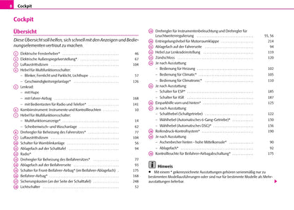 2007-2008 Skoda Octavia Owner's Manual | German