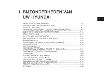 2002-2003 Hyundai Getz Gebruikershandleiding | Nederlands