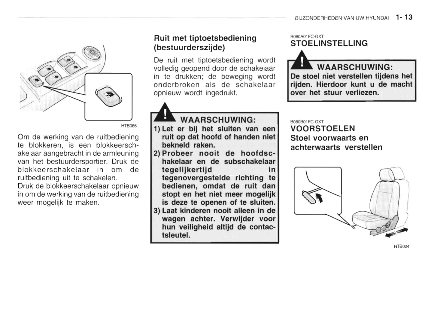 2002-2003 Hyundai Getz Gebruikershandleiding | Nederlands