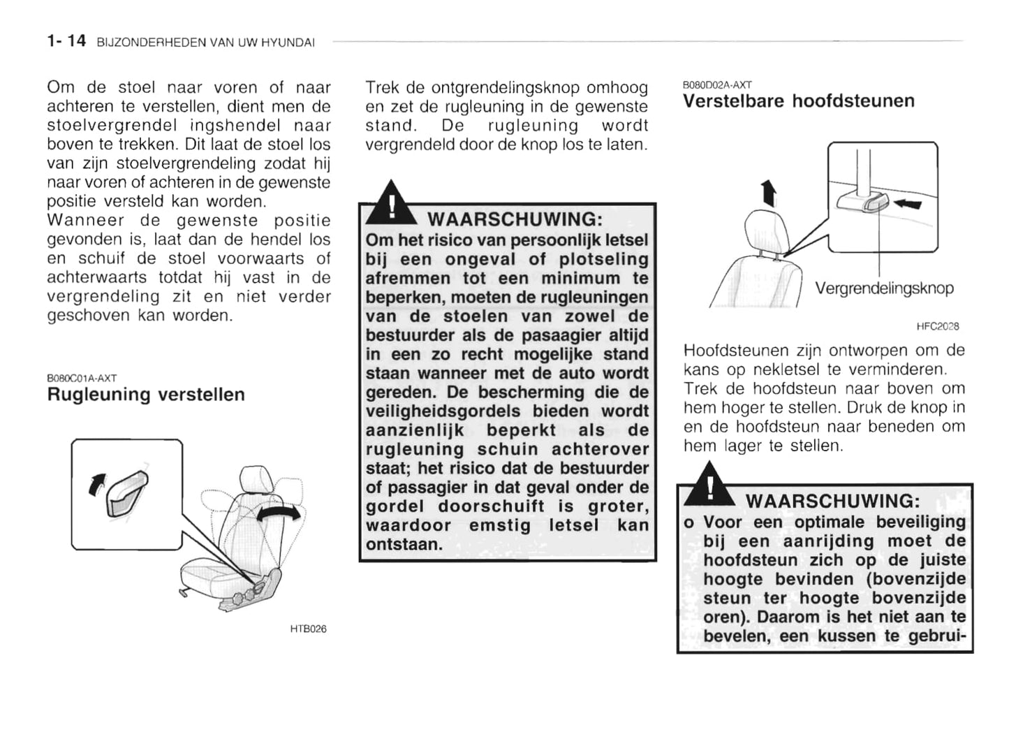 2002-2003 Hyundai Getz Gebruikershandleiding | Nederlands