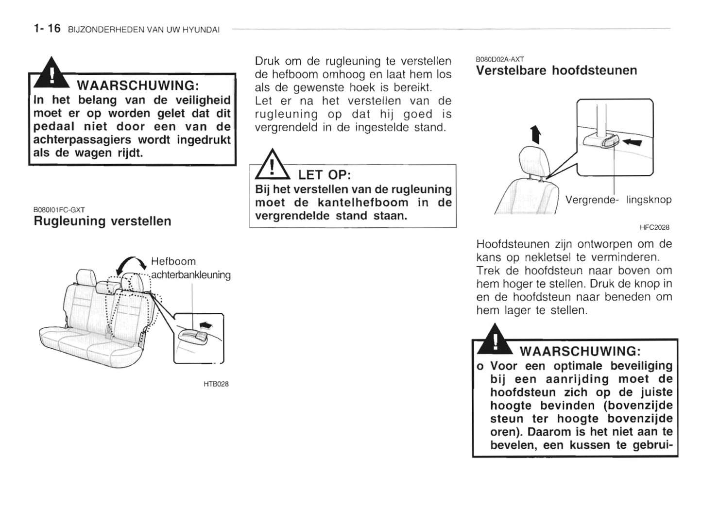 2002-2003 Hyundai Getz Gebruikershandleiding | Nederlands